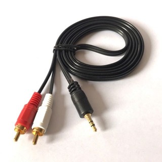 สาย1ออก2 สายAV3.5mm To2RCA ความยาว1.5เมตร สายอย่างดี