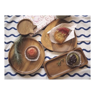 Moku collection Acacia tray Japanese style 🇯🇵 ถาดไม้ จานไม้ จามจุรี โมกุ คอลเลคชั่น สไตล์ญี่ปุ่น