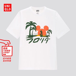 Uniqlo UT เสื้อยืดแขนสั้น พิมพ์ลาย Disney Mickey สําหรับผู้ชาย และผู้หญิง 44951088