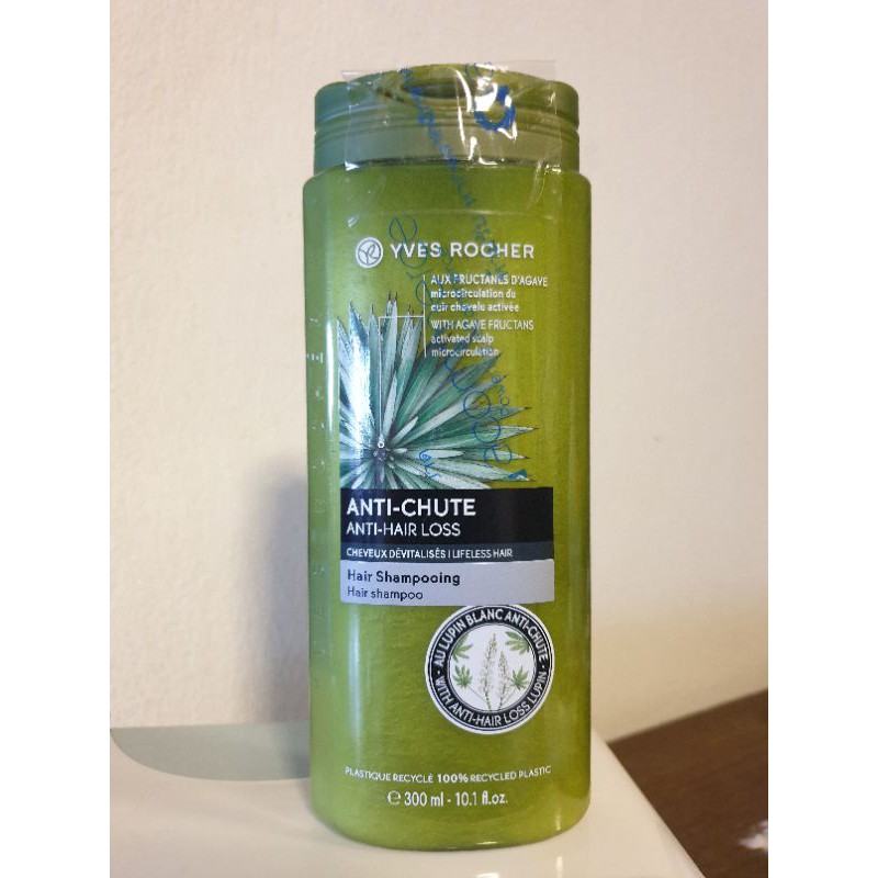 [ฉลากไทย พร้อมส่ง] yves rocher anti hair loss shampoo 300 ml