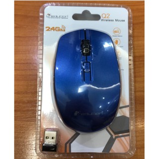 เมาส์ไร้สาย เมาส์สำหรับเล่นเกมไร้สาย USB Optical Silent Mouse 2.4GHz T-Wolf Q2 for PC Laptop