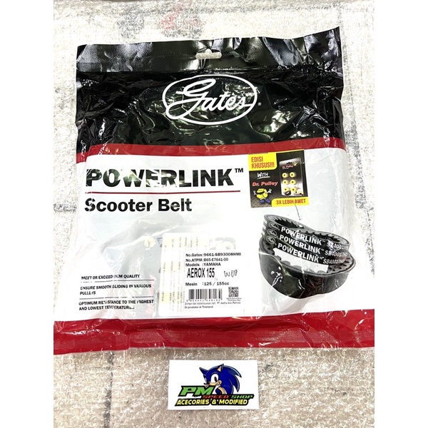 Vanbelt V Belt Gates Roller Dr Pulley Aerox. New Nmax