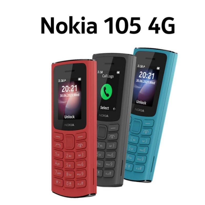 มือถือปุ่มกด Nokia 105 4G เครื่องแท้ มือ1 รับประกัน 1 ปี