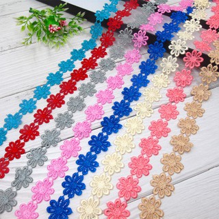 bestprice1920 ริบบิ้นลายดอกไม้คุณภาพสูง 1 หลา 25 มม.