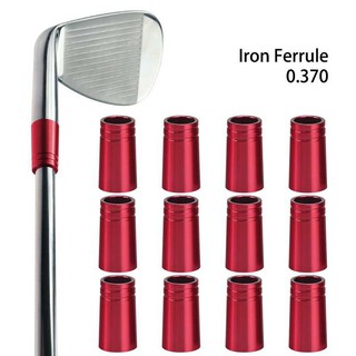 Golf Ferrules 12PCS อลูมิเนียม370 22มม.สำหรับ Irons Shafts Golf Club อุปกรณ์เสริม