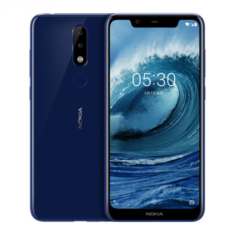 โทรศัพท์มือถือ Nokia 5.1Plus Nokia X5 Octa-core 5.86Inches LTE ลายนิ้วมือโทรศัพท์มือถือสมาร์ทโฟน Dua