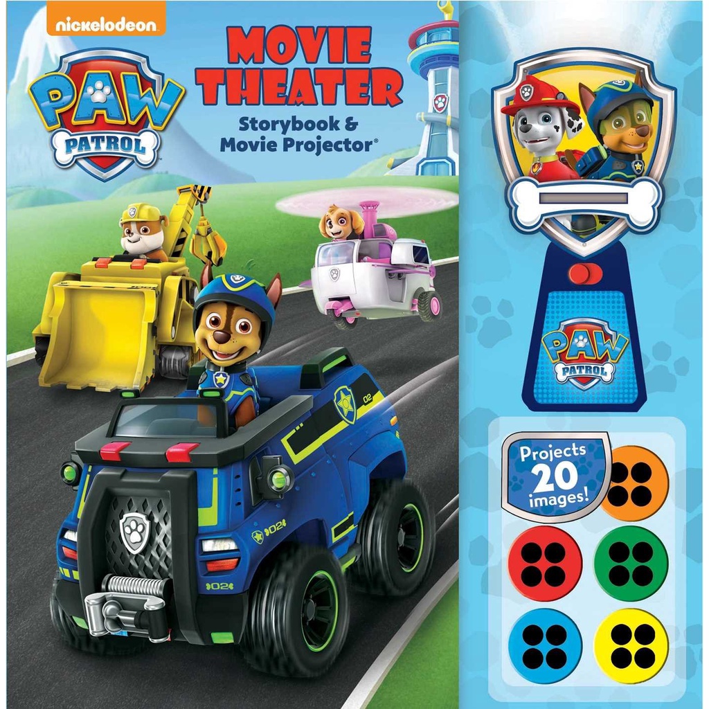 Nickelodeon PAW Patrol: Movie Theater Storybook & Movie Projector หนังสือใหม่ English Book พร้อมส่ง