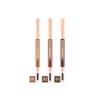 (ใช้โค้ด INCM8L3 ลด 50% สูงสุด 50 บาท)  เมลินดา ดินสอเขียนคิ้ว แฟลท บราว เพนซิล MEILINDA Flat Brow Pencil #MC3113