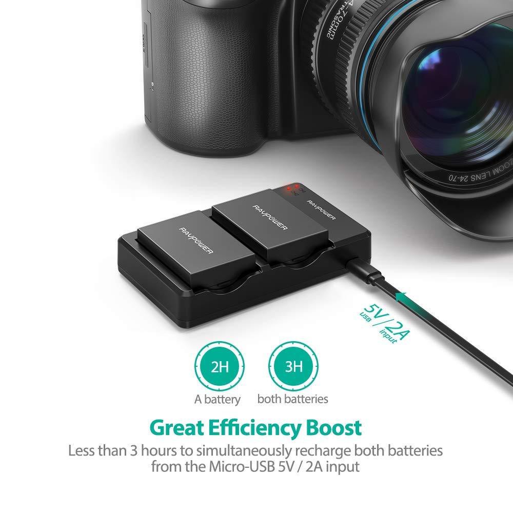 แบตเตอรี่กล้องและที่ชาร์ต RAVPOWER สำหรับ Canon LP-E17
