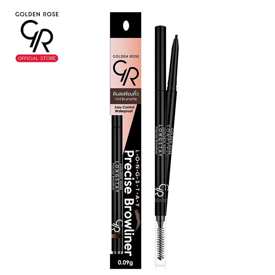 (โค้ดXZD27B ลด45ขั้นต่ำ300)Golden Rose/โกลเด้นโรส ดินสอเขียนคิ้ว เนื้อเจล ลองเสตย์ พรีไซสื บราว ไลน์เนอร์ / Longstay Pre - รูปที่ 4