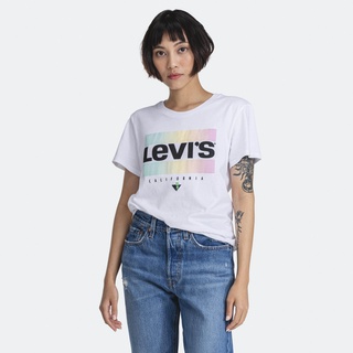 เสื้อยืดผ้าฝ้ายพิมพ์ลายขายดี สไตล์ใหม่ เสื้อยืด SS Graphic Tee - White คอกลม