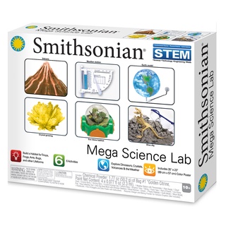 [ใช้ 2 โค้ดลดเพิ่ม] Smithsonian ของเล่นเสริมทักษะ Mega Science Lab