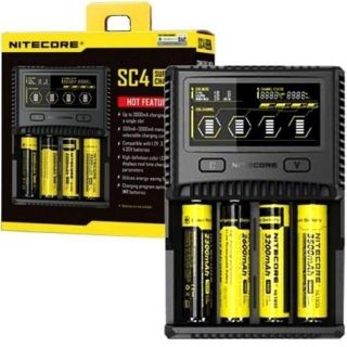 เครื่องชาร์จ Nitecore Superb Charger SC4 ของแท้ โค้ดเช็คได้ เฉพาะเครื่องชาร์จ