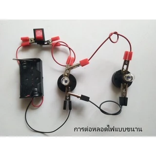ชุดทดลองการต่อวงจรไฟฟ้าแบบอนุกรมและขนาน วงจรไฟฟ้าพื้นฐาน