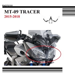 Psler การ์ดไฟหน้า ตะแกรงไฟหน้า ฝาครอบไฟหน้า สําหรับ Yamaha MT09 Tracer 2015 2016 2017 2018