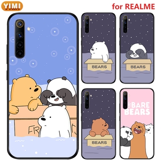 เคส realme 11 5 5S 5I 6I pro plus 4G 5G  7 6 7i C17 pro plus 4G 5G  โทรศัพท์มือถือลายการ์ตูนหมี สำหรับ