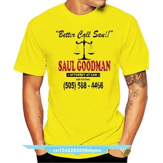 เสื้อยืดผ้าฝ้ายพิมพ์ลายขายดี ใหม่ เสื้อยืด ผ้าฝ้าย พิมพ์ลาย Better Call Saul Goodman สําหรับผู้ชาย 2022