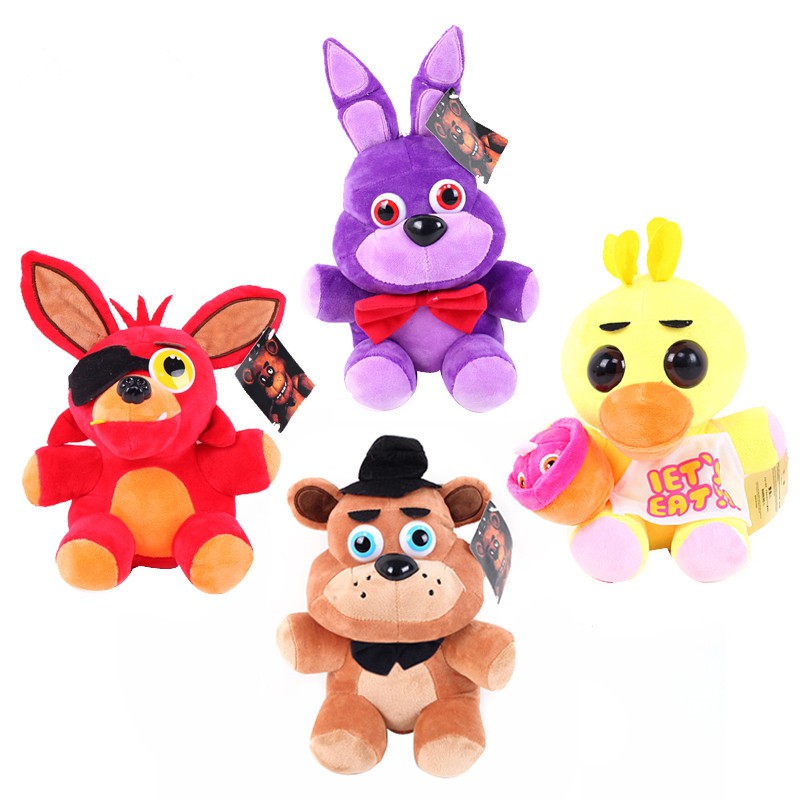 อะนิเมะ Five Nights At Freddy Soft ของเล่น Fnaf World Freddy Fazbear Foxy หมีตุ๊กตาตุ๊กตาตุ๊กตาของขว