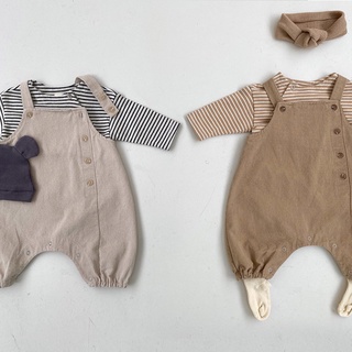 Ins Hot Sale Baby Unisex Overall Pants Bottoming Shirt Optional