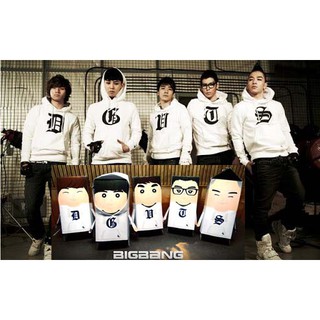 วง Bigbang เกาหลี โมเดลกระดาษประกอบเองยกวง