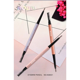 NOBB! Eyebrow Pencil ดินสอเขียนคิ้ว เขียนง่าย สีสวย มาพร้อมแปรงปัดขนคิ้ว