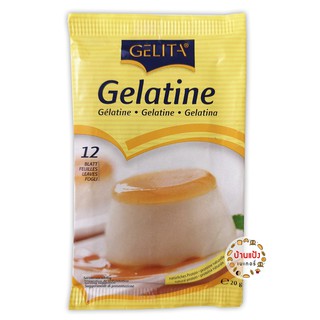 เจลาติน Gelita Gelatine ซอง 12 แผ่น