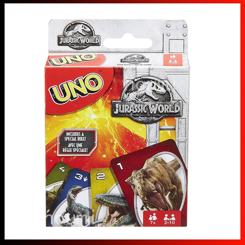 112 การ์ด UNO Jurassic World การ์ดเกม