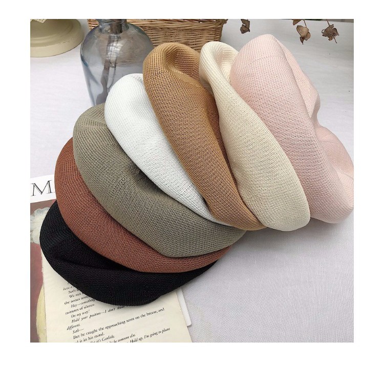 เวอร์ชั่นเกาหลีInsสีทึบBeretฤดูร้อนญี่ปุ่นบางผ้าลินินBeretหมวกหญิงฤดูใบไม้ผลิฤดูใบไม้ร่วงอังกฤษย้อนยุคแปดเหลี่ยมหมวกAll-Matchจิตรกรหมวก - รูปที่ 6