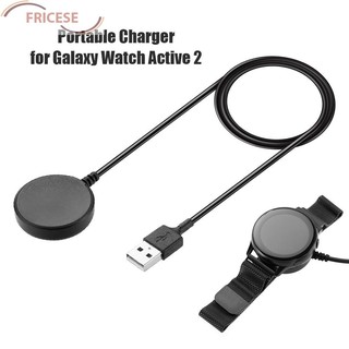 fricese usb 1 m อะแดปเตอร์ชาร์จสําหรับ galaxy watch active 2 smart watch อุปกรณ์เสริม