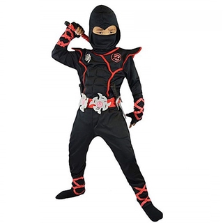 Halloween Costume for Kids Cosplay Japanese  Ninja Costume Muscle Warrior Ninja Kid Ninja Costume Weiwu Black Warrior