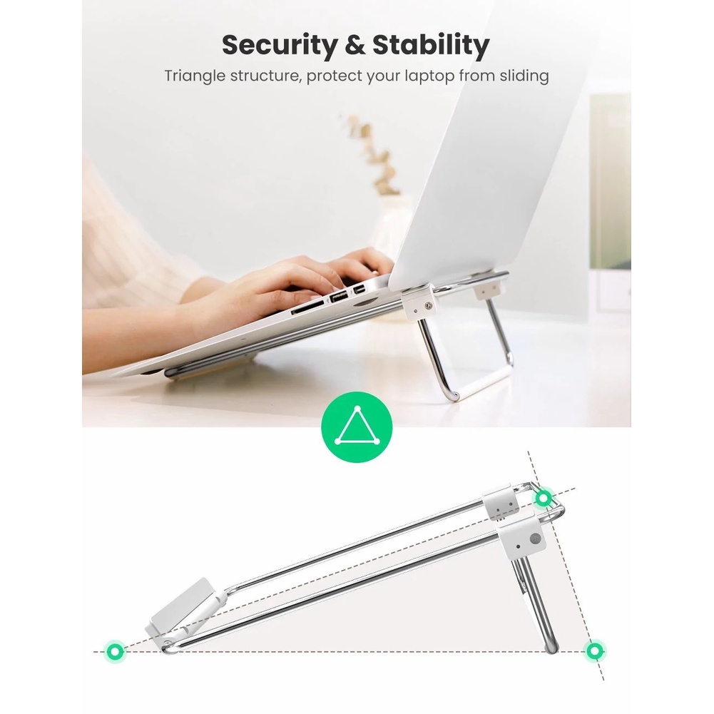 UGREEN รุ่น 80348 Laptop Stand for Desk Adjustable Portable Laptop Riser Holder Notebook Computer Stand