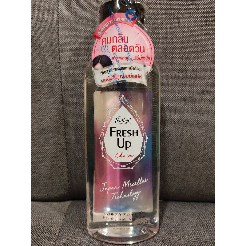 🔥ลดพิเศษ🔥Feather Fresh Up Charm แฟซ่า แชมพูใสไมเซลล่าชาร์ม 320 ml