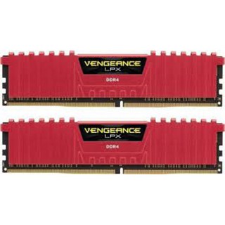 RAM DDR4(2666) 16GB (8GBX2) CORSAIR Vengeance LPX Red (CMK16GX4M2A2666C16R)