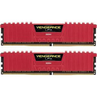 RAM DDR4(2666) 16GB (8GBX2) CORSAIR Vengeance LPX Red (CMK16GX4M2A2666C16R)