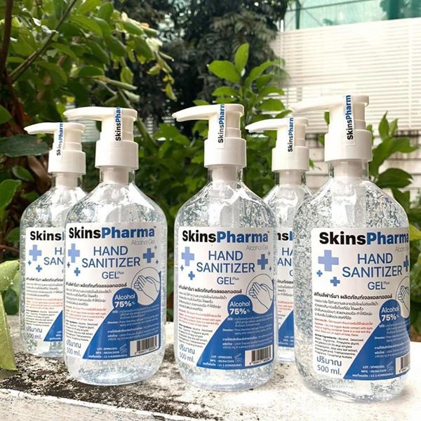 เจลล้างมือแอลกอฮอล์ Skinspharma. 500 ml Hand sanitizer gel