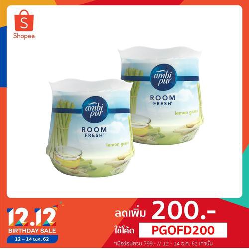 Ambi Pur แอมบิเพอร์ เจลเฟรช กลิ่นตะไคร้ 180 กรัม x 2 p&g