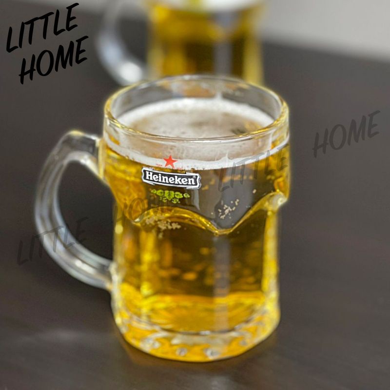 LITTLEHOME Union Glass แก้วเบียร์  แก้วน้ำ มีหูจับ มีให้เลือกหลายลาย (A2) ราคา ถูกที่สุด ดีลบีเคเค แกลเลอรีภาพที่ 3