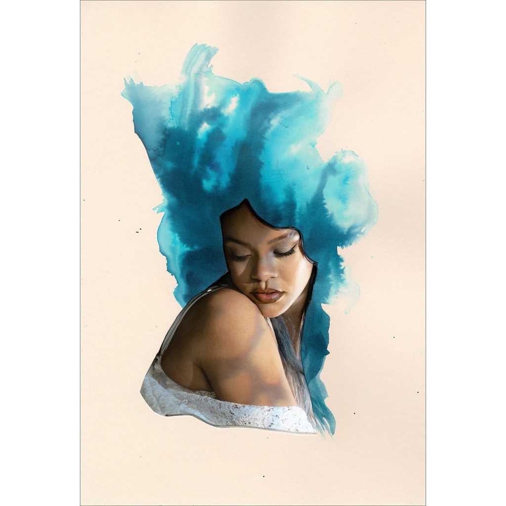 โปสเตอร์ Rihanna รีแอนนา แร็ปเปอร์ Rapper Hiphop ฮิปฮอป Hip hop Music Poster ตกแต่งบ้าน ตกแต่งผนัง ข