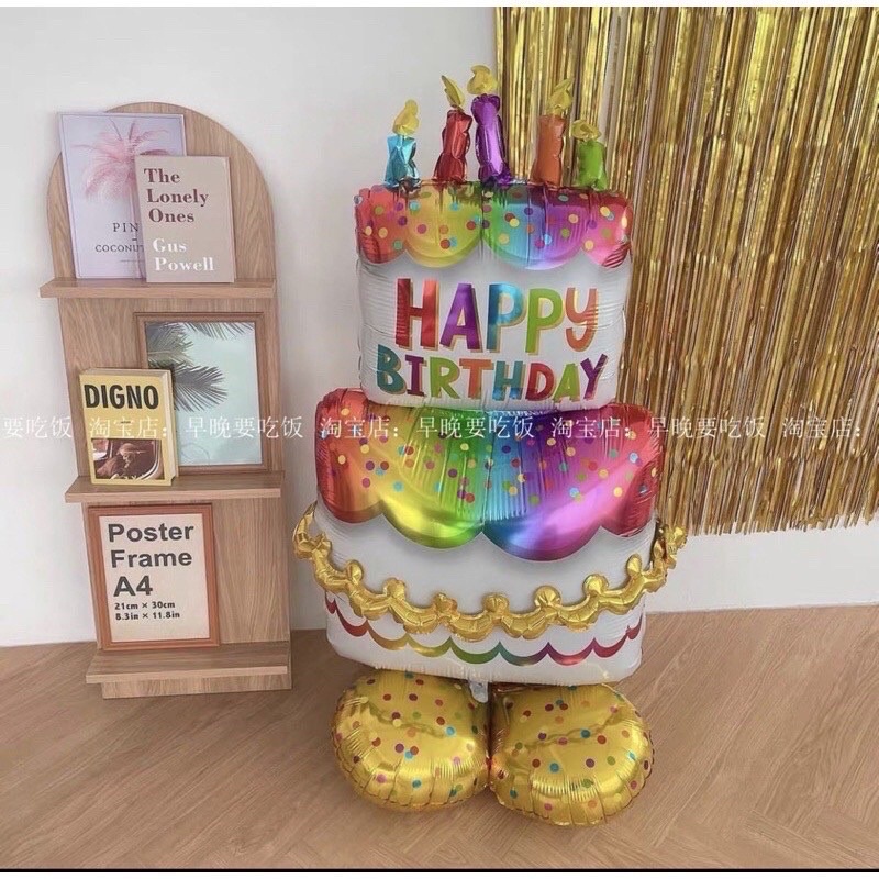 ร้านไทย เค้กเรนโบว์จัมโบ้ สูง130cm. น่ารักสุดๆ ใหญ่สะใจ
