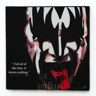 Gene Simmons จีน ซิมมอนส์ วง Kiss นักร้อง กีต้าร์ รูปภาพ​ติดผนัง pop art กรอบรูป คำคม แต่งบ้าน ของขวัญ ของสะสม