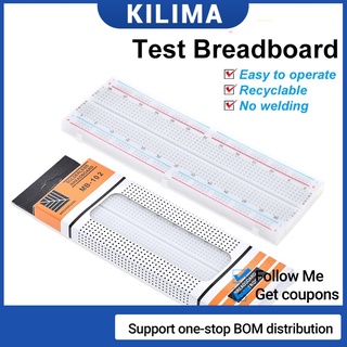 บอร์ดทดสอบเบรดบอร์ด 830 จุด PCB MB-102 MB102 DIY Nodemcu Raspberri Pi 2 Lcd ความถี่สูง