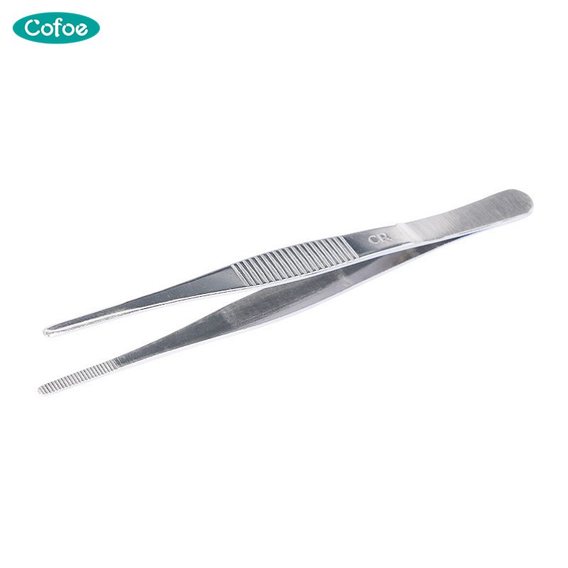 Cofoe 140mm Household Medical Stainless Steel Tweezers Forceps ...
