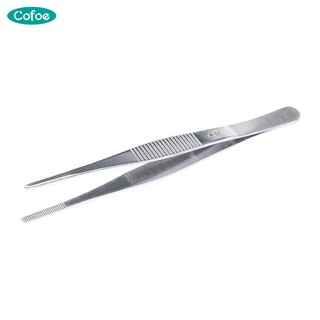 Cofoe 140mm Household Medical Stainless Steel Tweezers Forceps