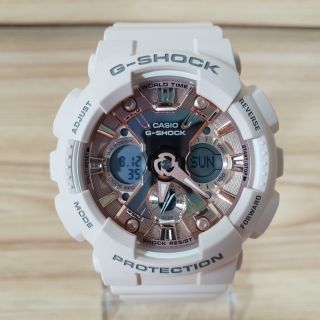 Casio G-shock mini รุ่น Gma-s120mf-4adr สีชมพูหน้าปัดโรสโกล ของใหม่ป้ายห้อย ของแท้แน่นอน100%