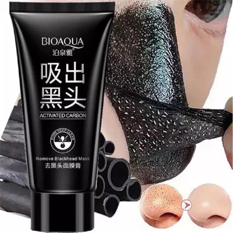 มาส์กลอกออกสิวหัวดำ รักษาสิวหัวดำ สิวเสี้ยน Blackhead Remover Mask หลอด60กรัม แบบกล่อง