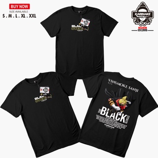 เสื้อยืด พิมพ์ลายอนิเมะวันพีช Karimake VINSMOKE SANJI THE BLACK STEALTH สําหรับผู้ชายS-5XL