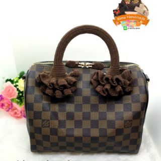 ไหมหุ้มหูกระเป๋า lv speedy​ bandouliere​ +ไหมหุ้มอะไหล่