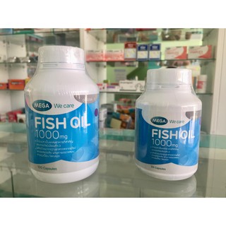 Mega  Fish Oil 1000 mg น้ำมันปลา 30/100 เม็ด