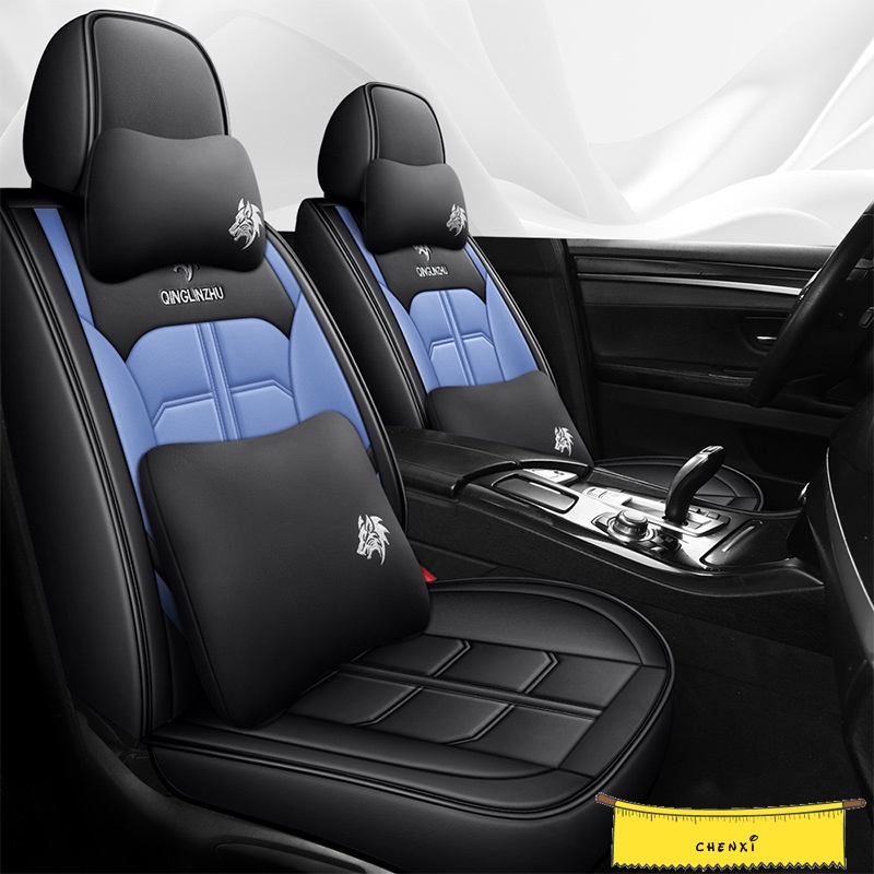 Universal Fit รถที่นั่งครอบคลุม PU หนังชุดที่นั่งด้านหน้า + เบาะหลัง Made สําหรับ Yaris GLA E60 Mazd