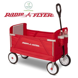 รถเข็น RADIO FLYER 3in1 EZ Fold Wagon, Padded Seat with Seat Belts Red แคมป์ แคมปิ้ง camp camping เต็นท์ tent